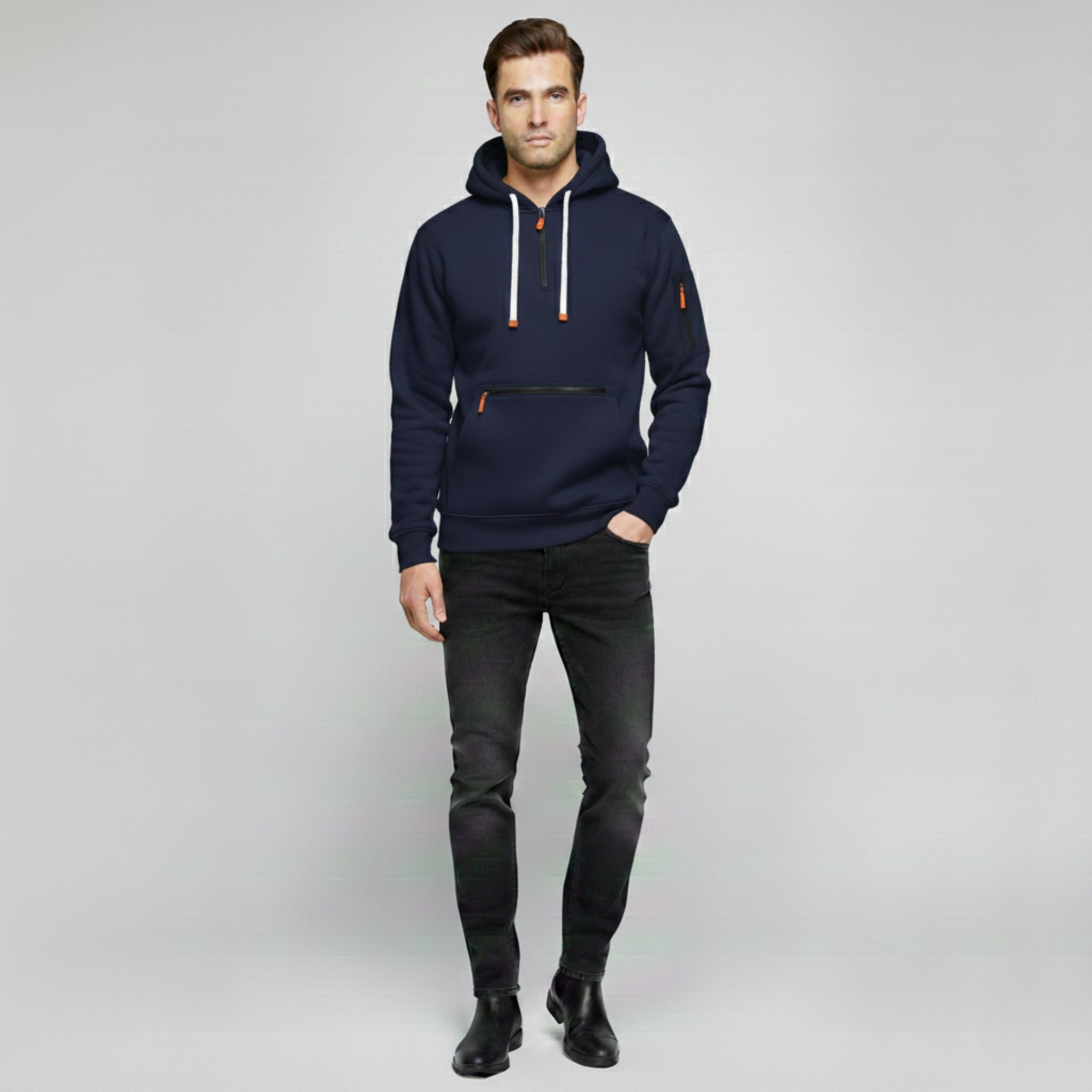 Hooded Zip Sweater
