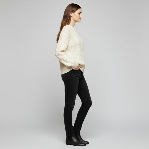 Cable Knit Wool Sweater