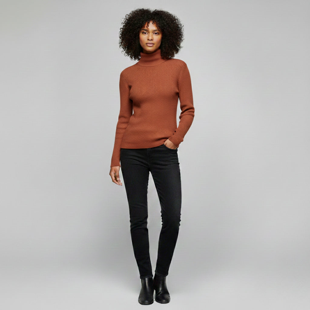 Merino Wool Turtleneck Sweater