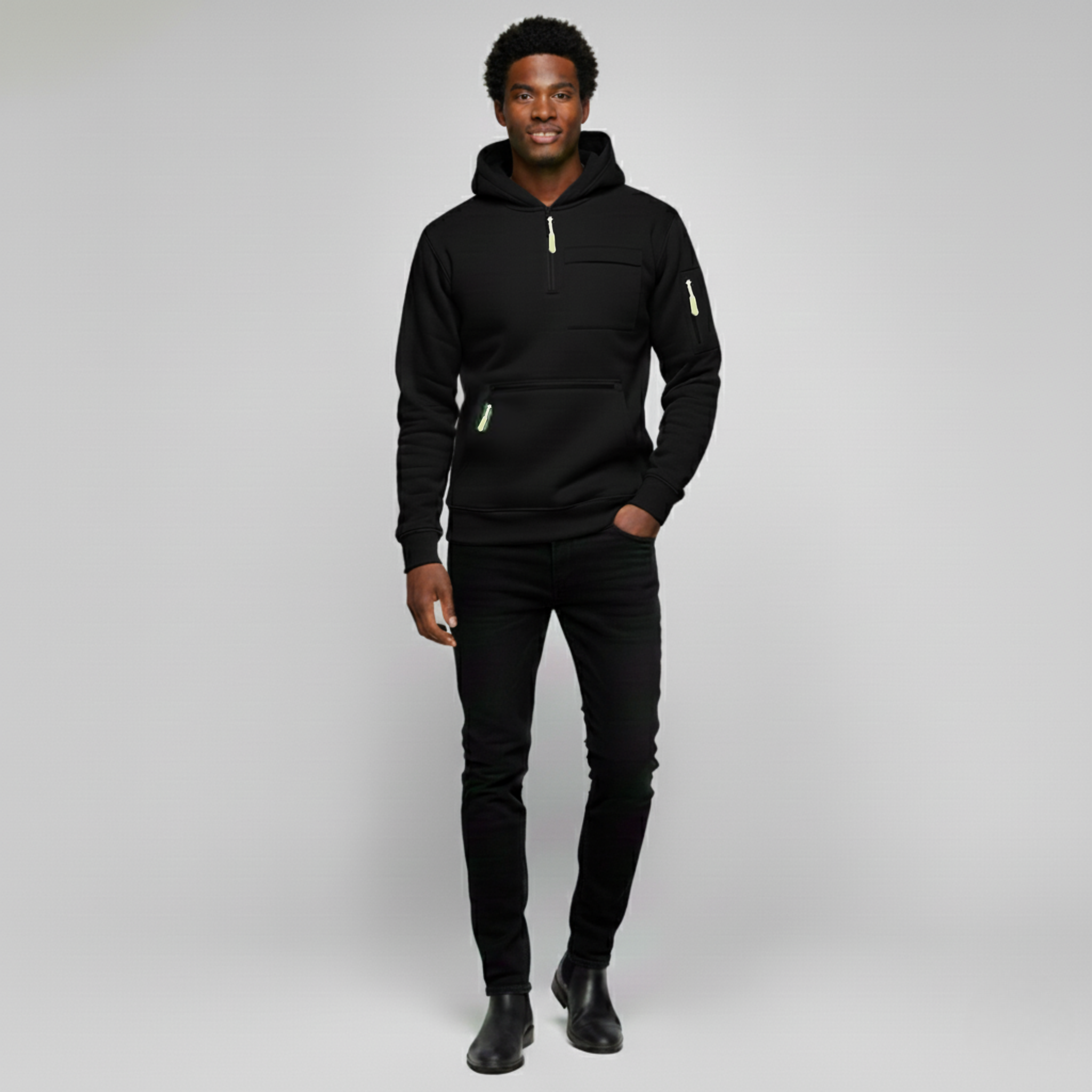 Hooded Zip Sweater