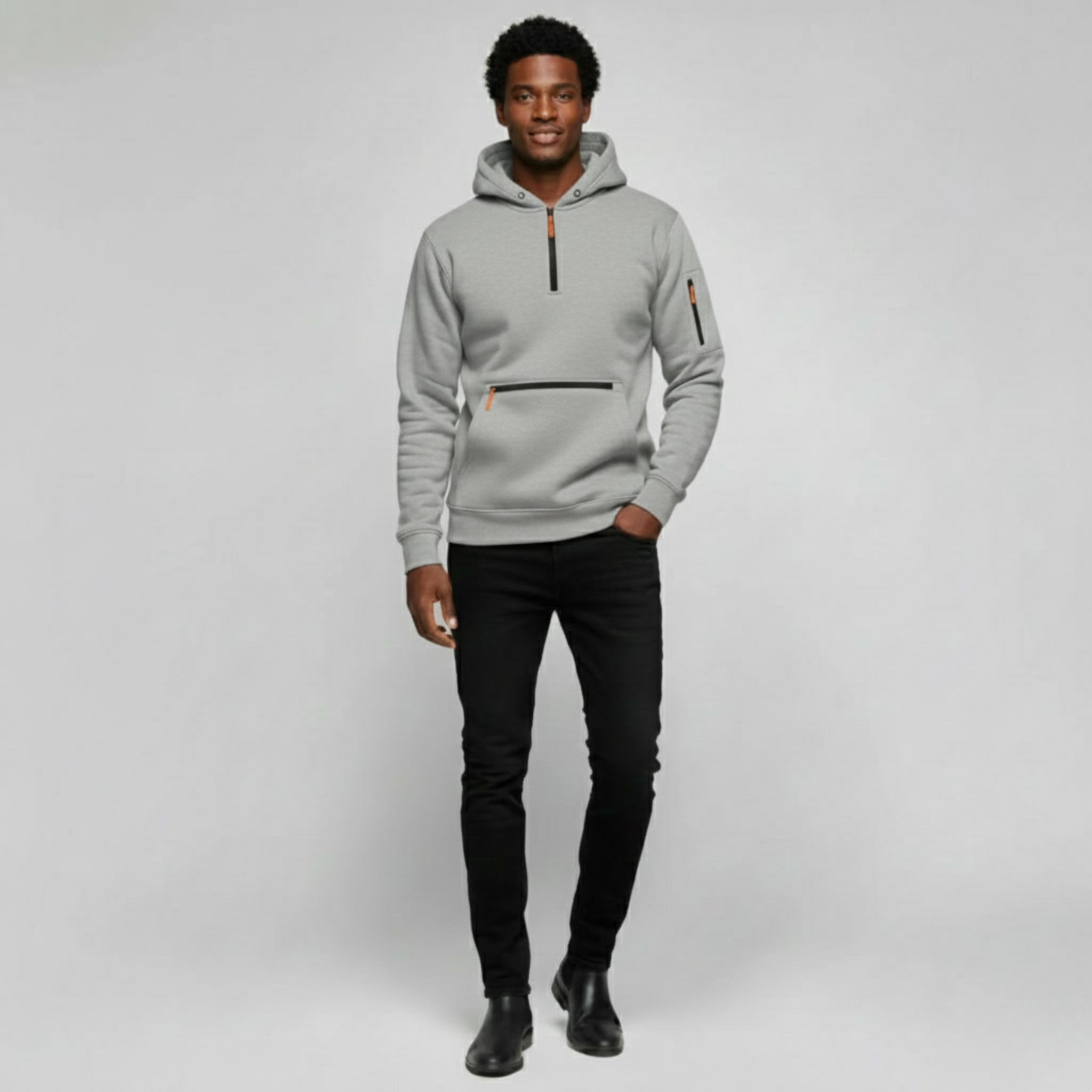 Hooded Zip Sweater