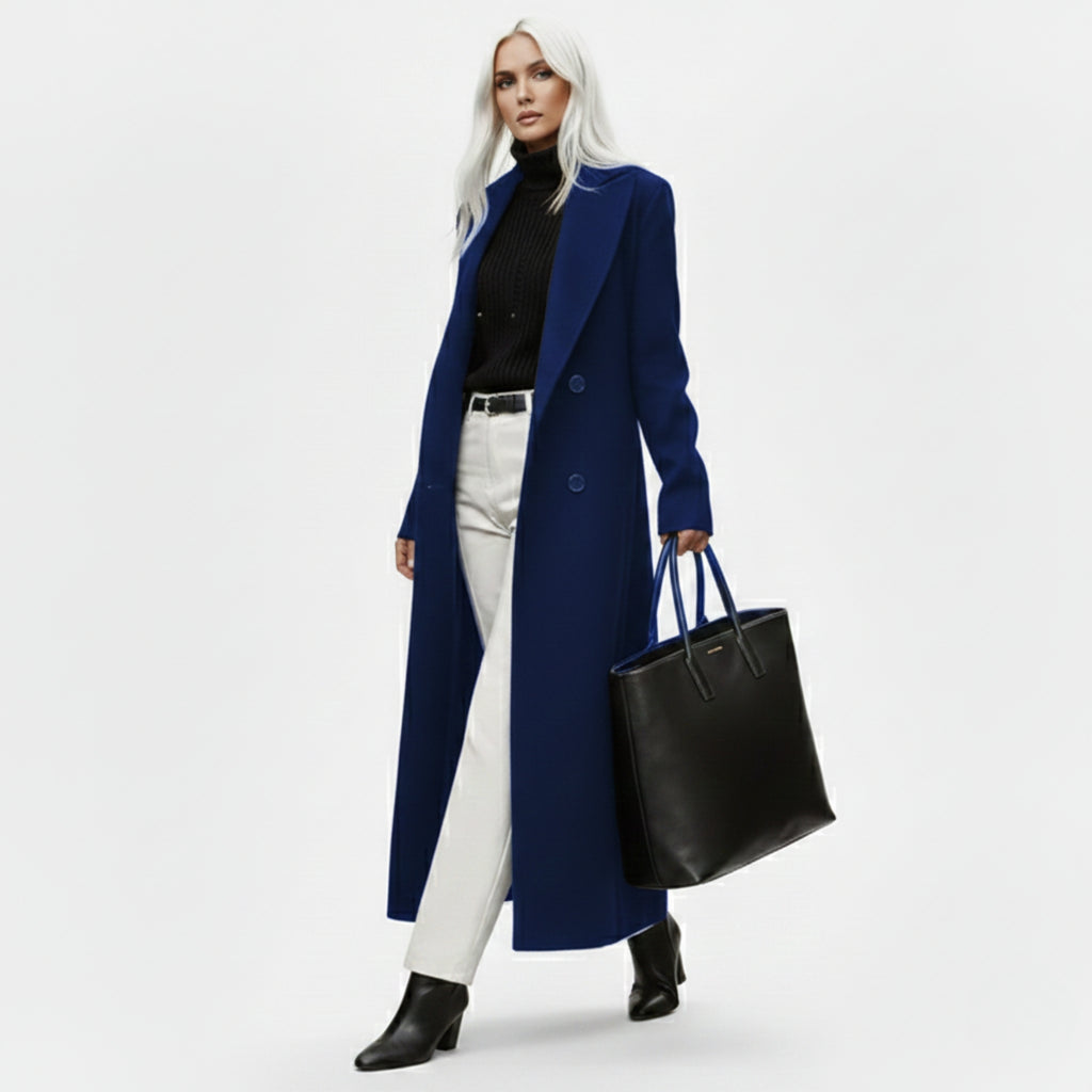 Structured Wool Blend Winter Coat