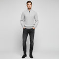 High Collar Zip Sweater