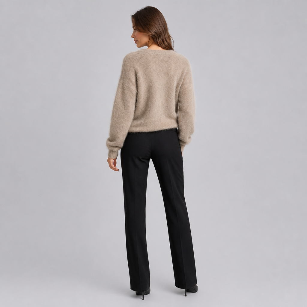 Women’s Soft Touch V Neck Button Front Knit Cardigan