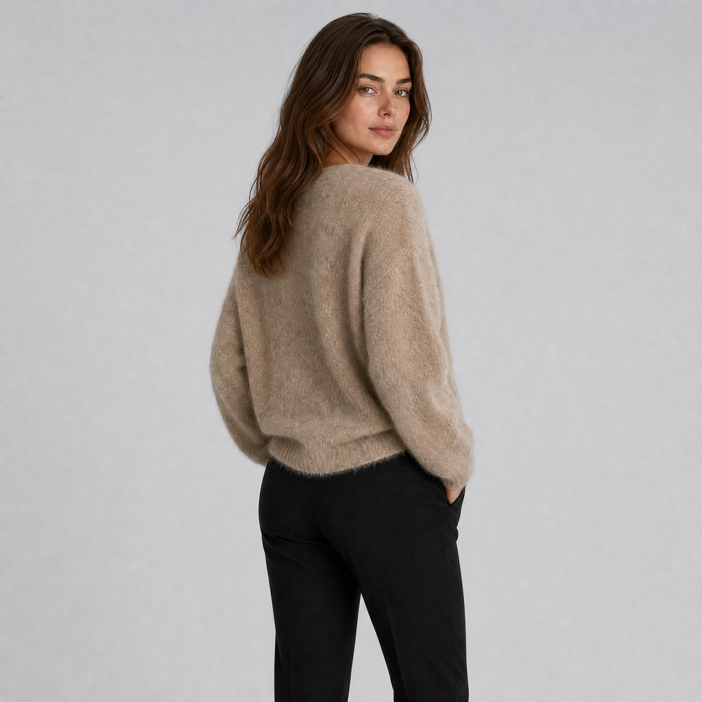 Women’s Soft Touch V Neck Button Front Knit Cardigan